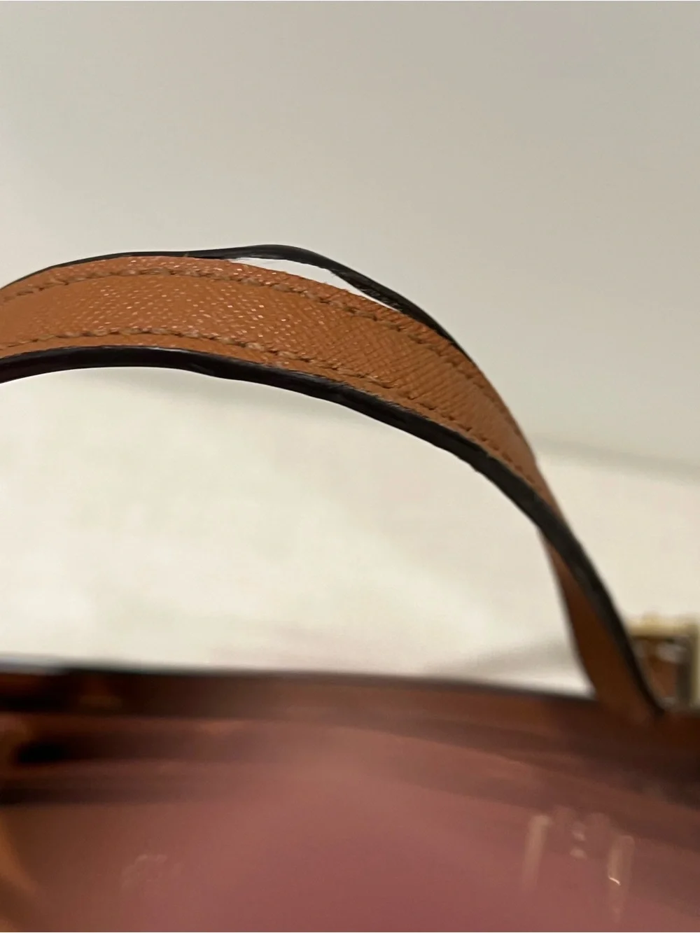 Tory Burch Cognac Leather Double-Handle Tote
